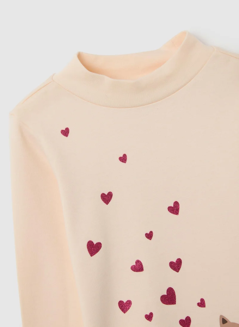 Ovs  OVS Girl'S Beige Pure Cotton Sweater, Regular Fit for Kids | Best Price UAE